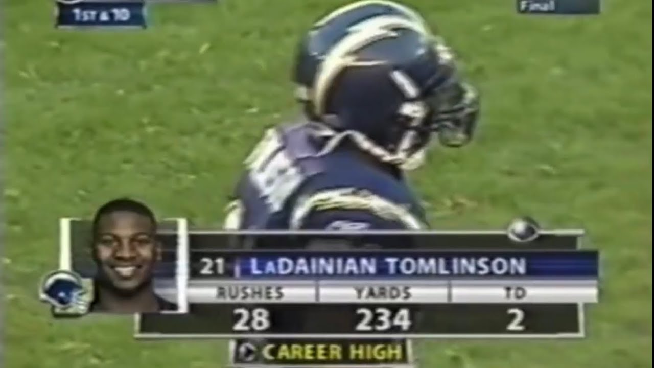 Ladainian Tomlinson&rsquo;s Record Breaking 243 Yard Game 12/28/2003