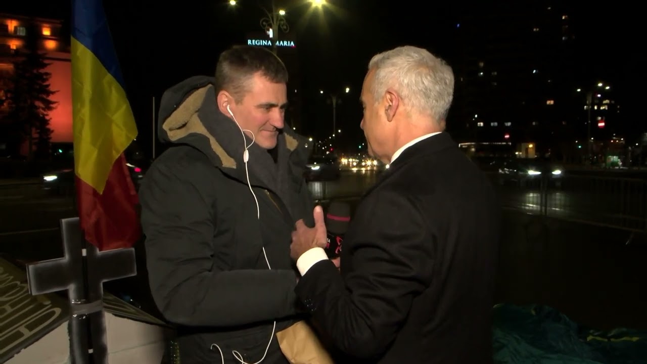 Călin Georgescu l-a vizitat pe unul dintre sustinatorii săi din Piata Victoriei