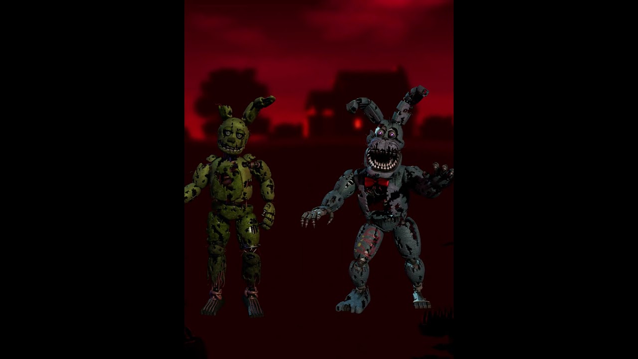 Springtrap Vs Fnaf 4 | #edit #battles