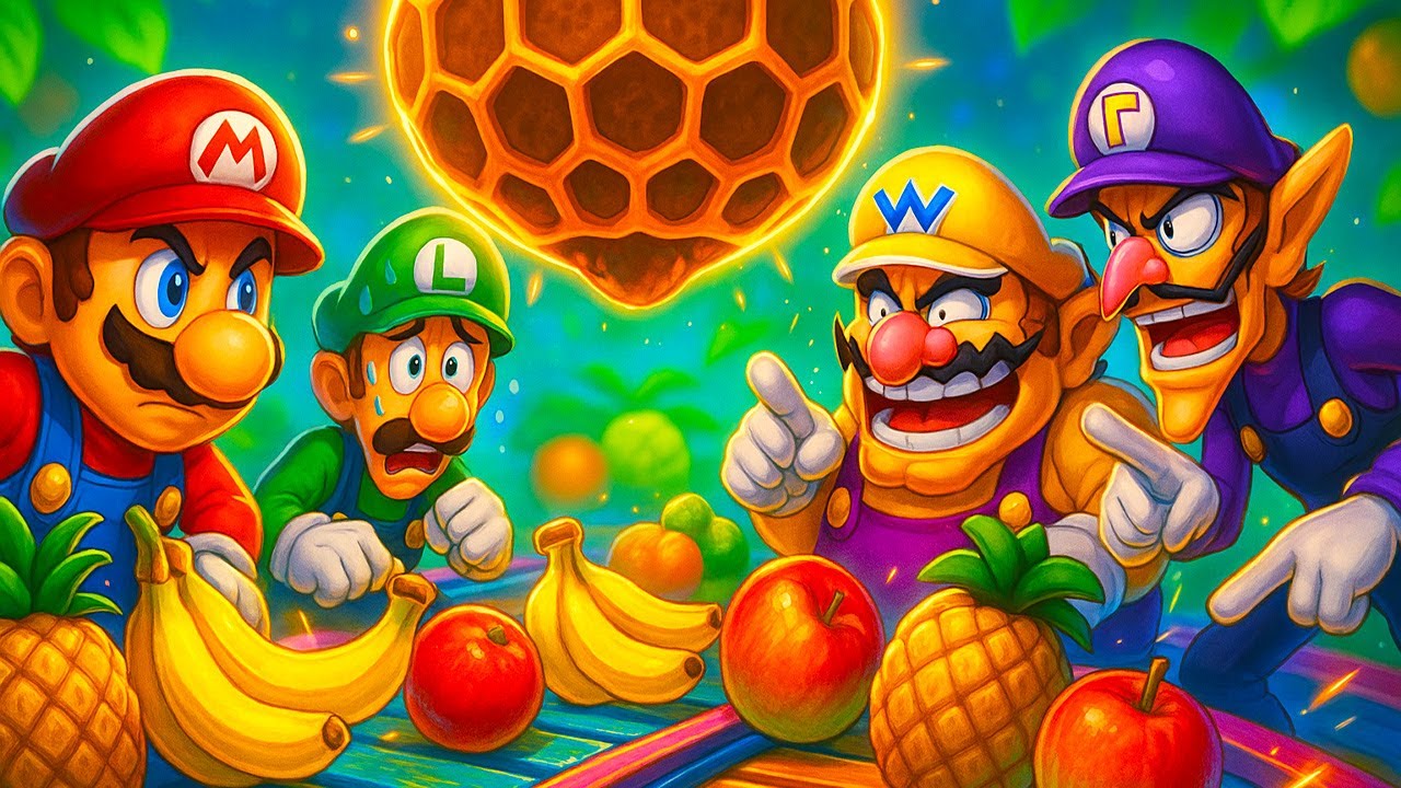 Mario vs Luigi vs Wario vs Waluigi – Every Minigame on Master Difficulty (Mario Party Superstars)