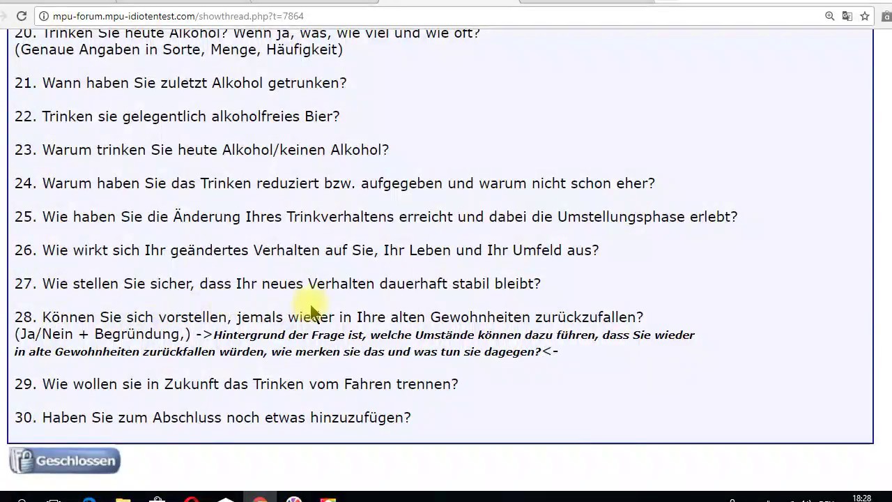 MPU FRAGEN VORBEREITUNG HILFE  MEINE ERFAHRUNG bestehen