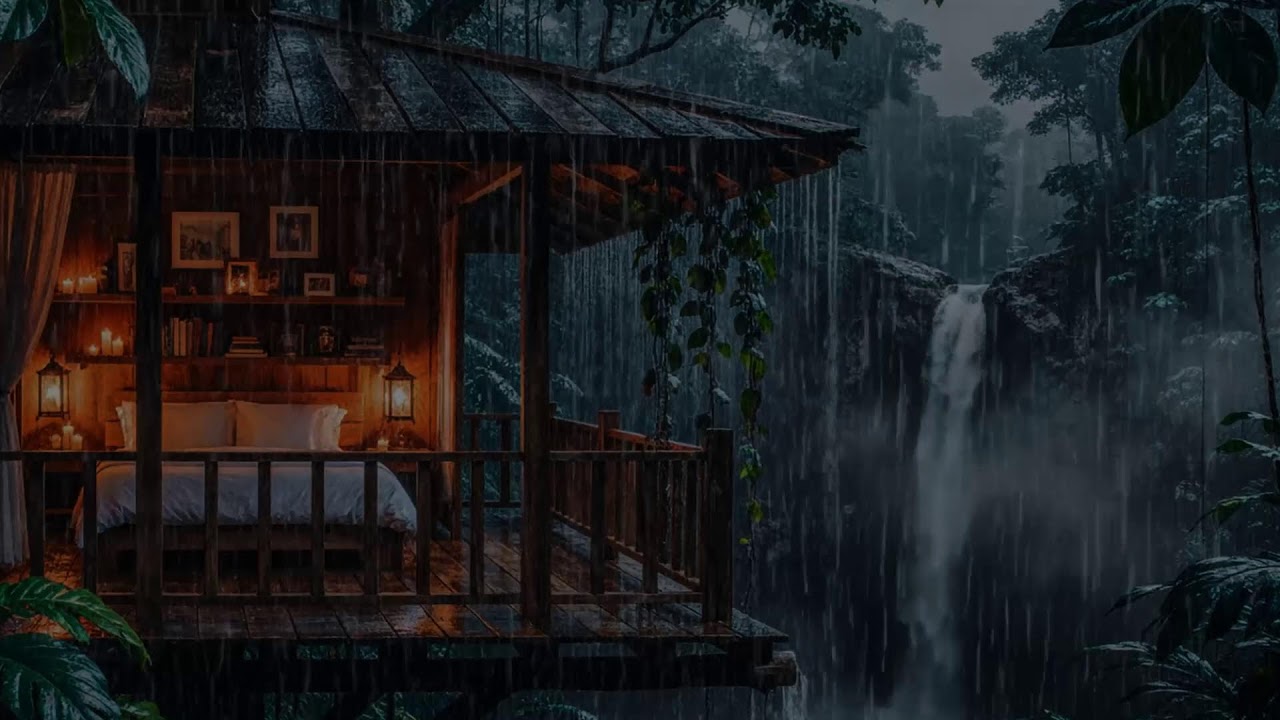 Quiet Forest Rain Sounds 🌙 | Soft Night Rain for Sleep, Relax & Focus