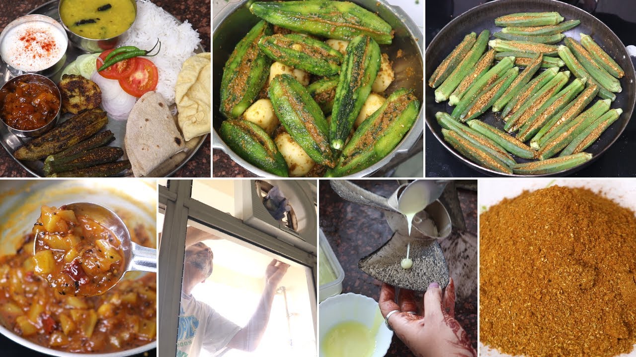 SUPER - SUMMER THALI with MANY recipes & many Tips & Tricks | गलका, खट्टी दाल, भरवा भिंडी, आलू करेले