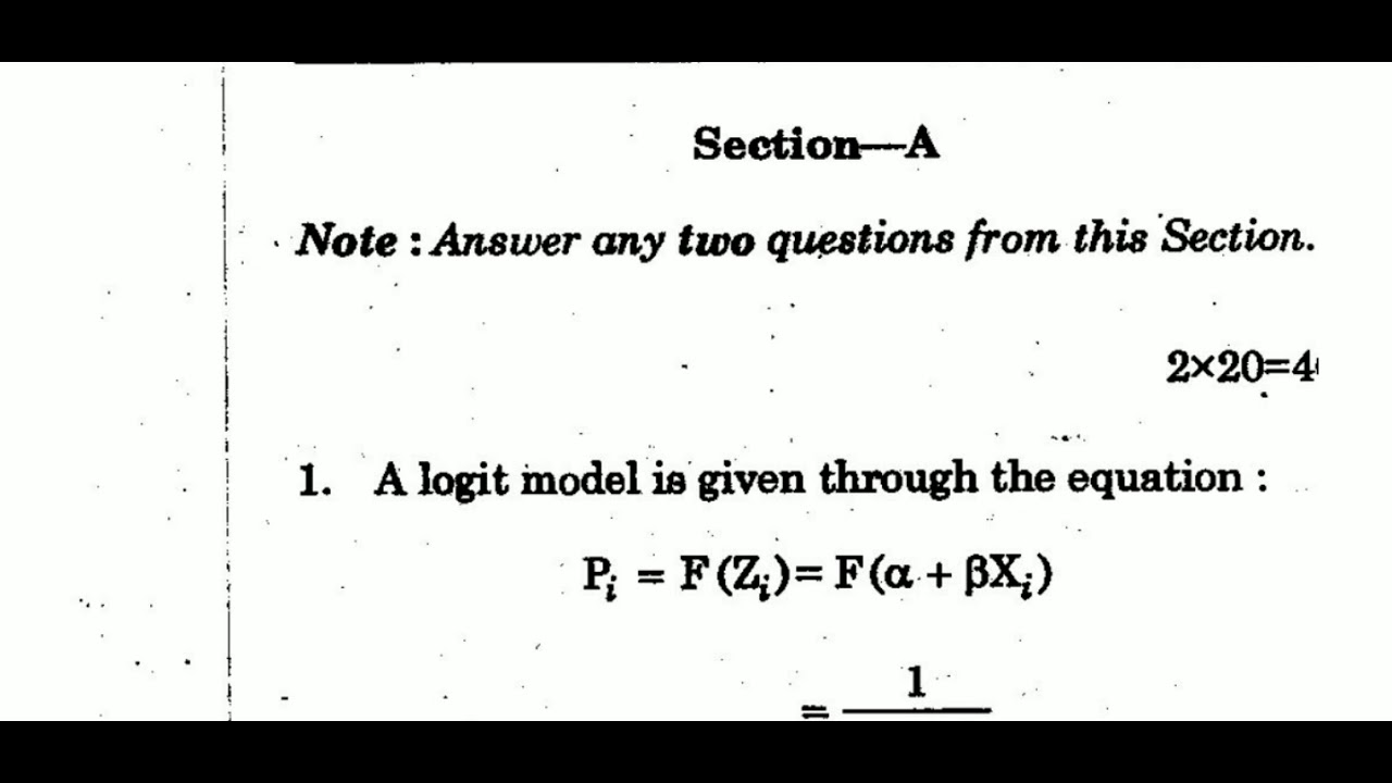 IGNOU MECE-001 ECONOMETRIC METHODS, M.A ECONOMICS, PREVIOUS YEAR QUESTION PAPER DECEMBER 2019