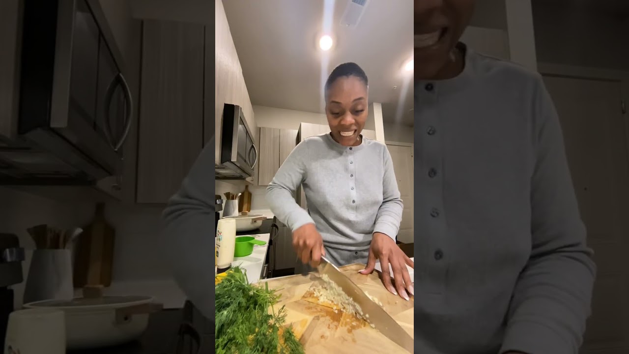 Making a garlic aioli and marinade for salmon #subscribe #vlog #foodie 