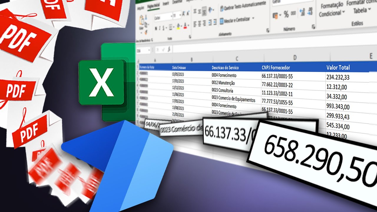 passe seu PDF para Excel com um clique