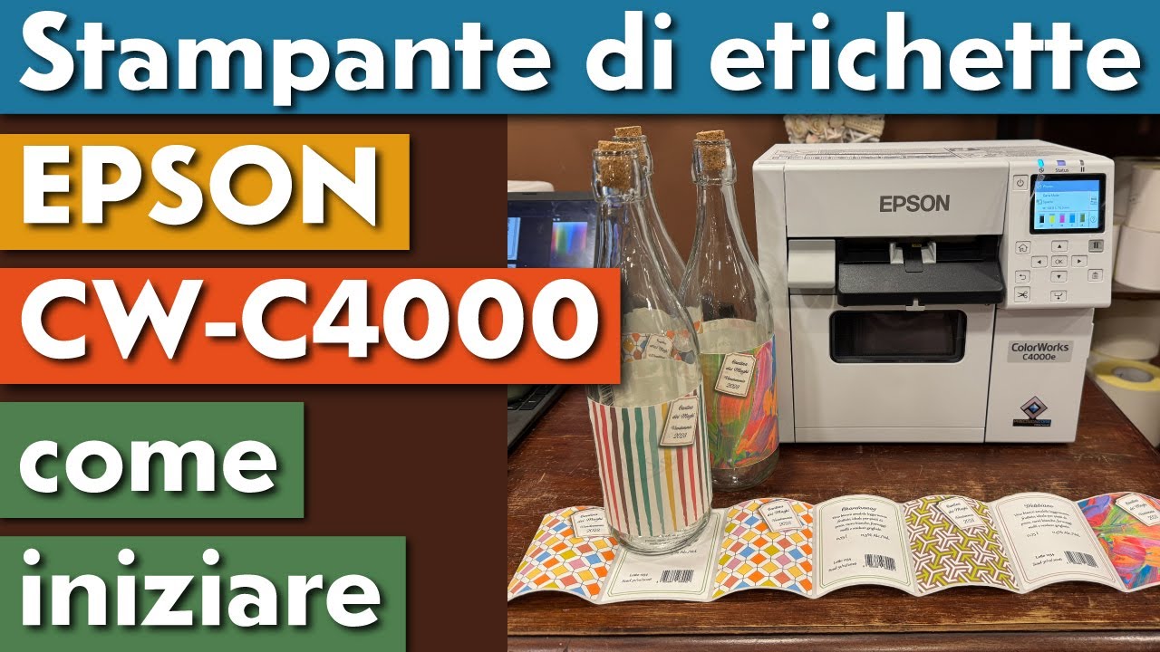STAMPANTE DI ETICHETTE EPSON CW-C4000: COME INIZIARE