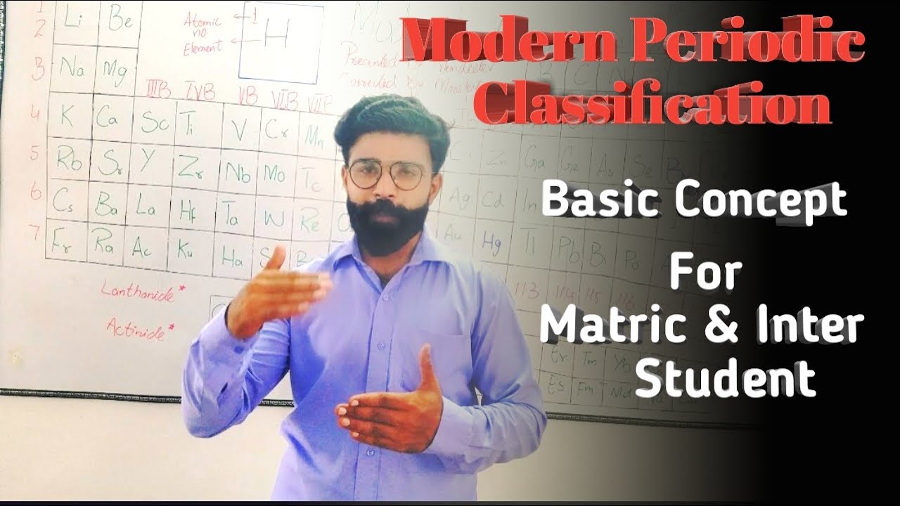 MODERN PERIODIC TABLE || Periodic Classification || Chapter-01 || XII-Chemistry - Hindi/Urdu