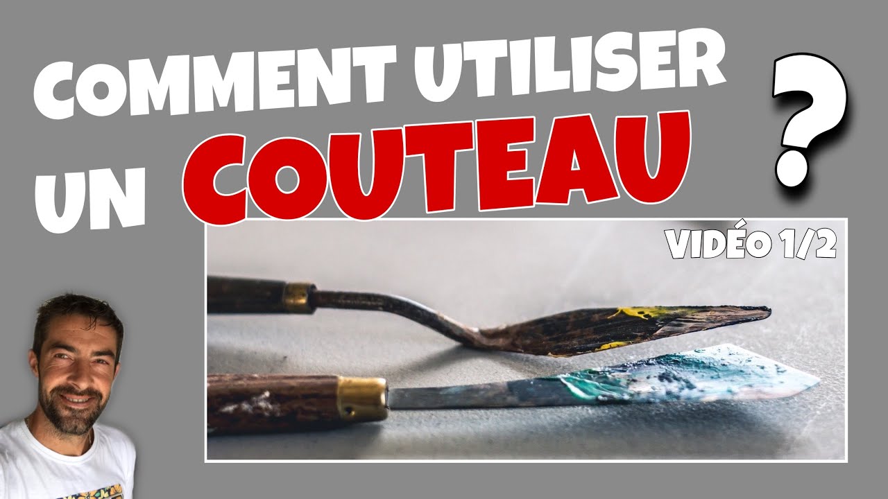 Vidéo 1/2 : Comment utiliser un couteau à peindre / Démonstration peinture acrylique abstrait