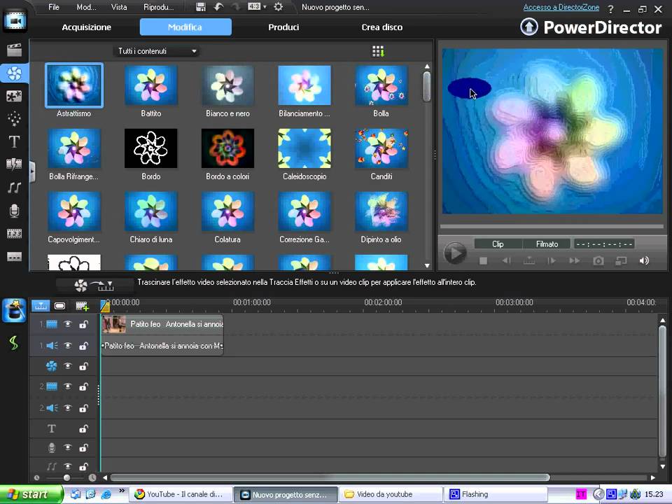 Power Director 9 - Effect 1# - Zoom Indietro