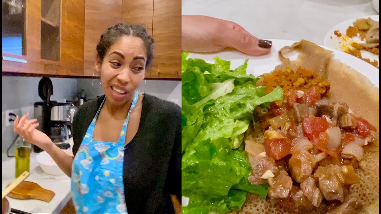 Chia Tries Cooking Her Dad's East African Sauce (Tibs + Injera)