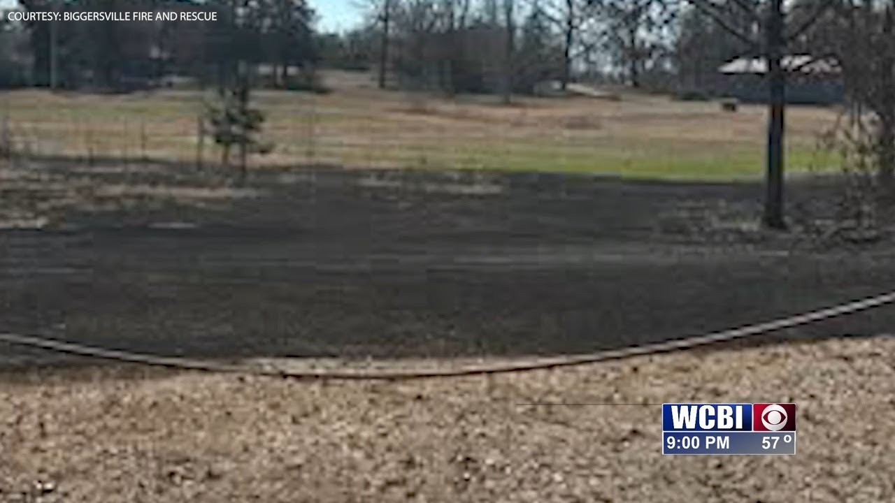 Firefighters in Alcorn County responded to a grass fire