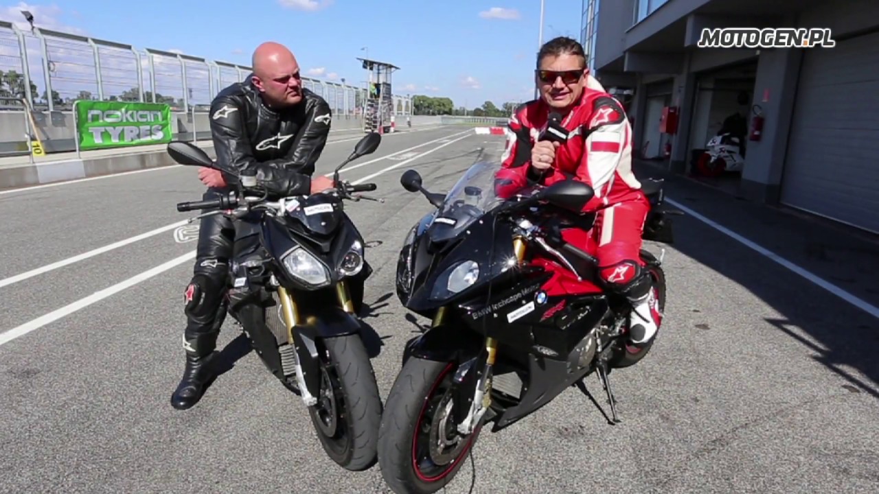BMW S1000RR vs BMW S1000R - test wideo