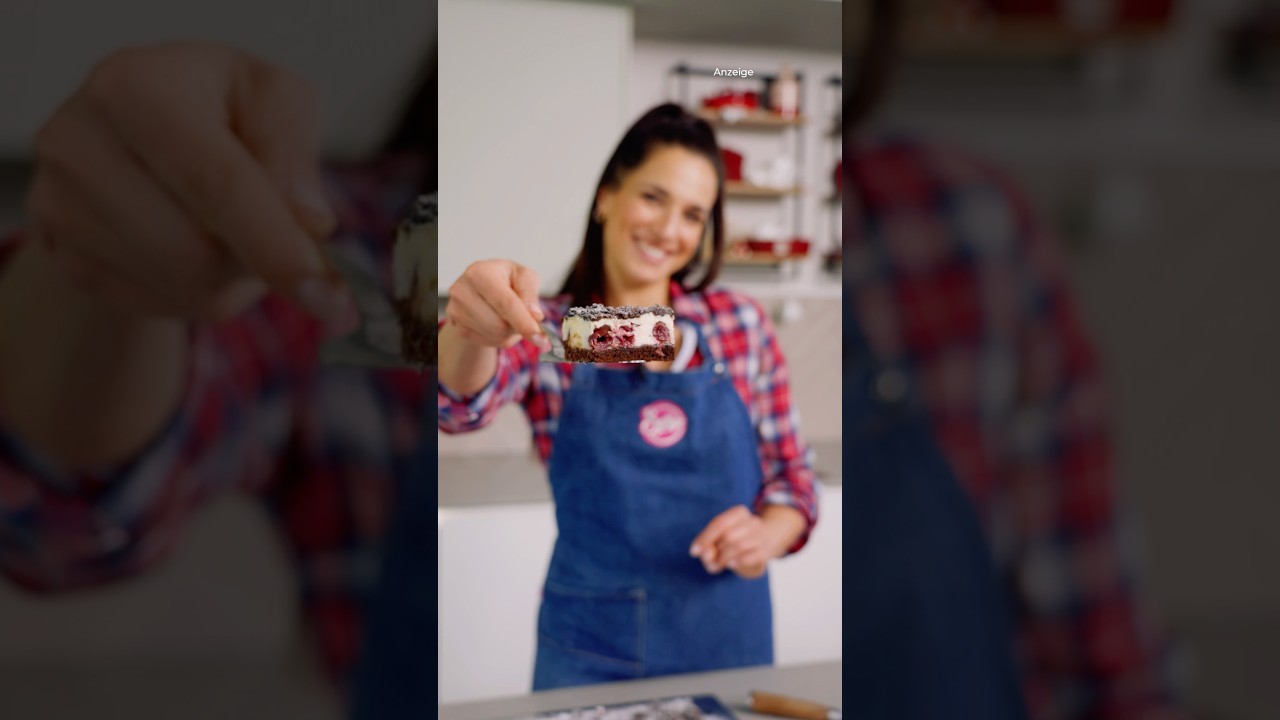 Schoko-Kirsch Cheesecake 😍❤️ #sallyswelt #rezept #backen