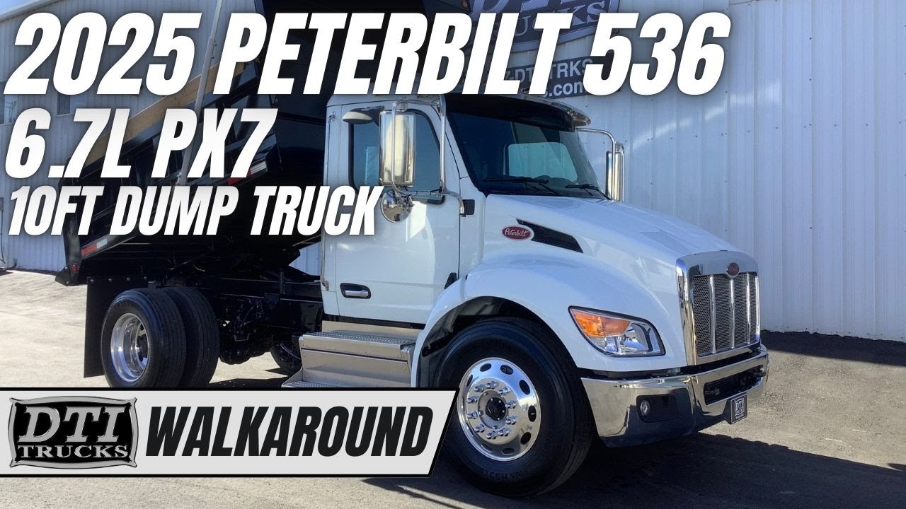 2025 Peterbilt 536 10ft Dump Truck, PX7, Automatic, Electric Tarp #17730M