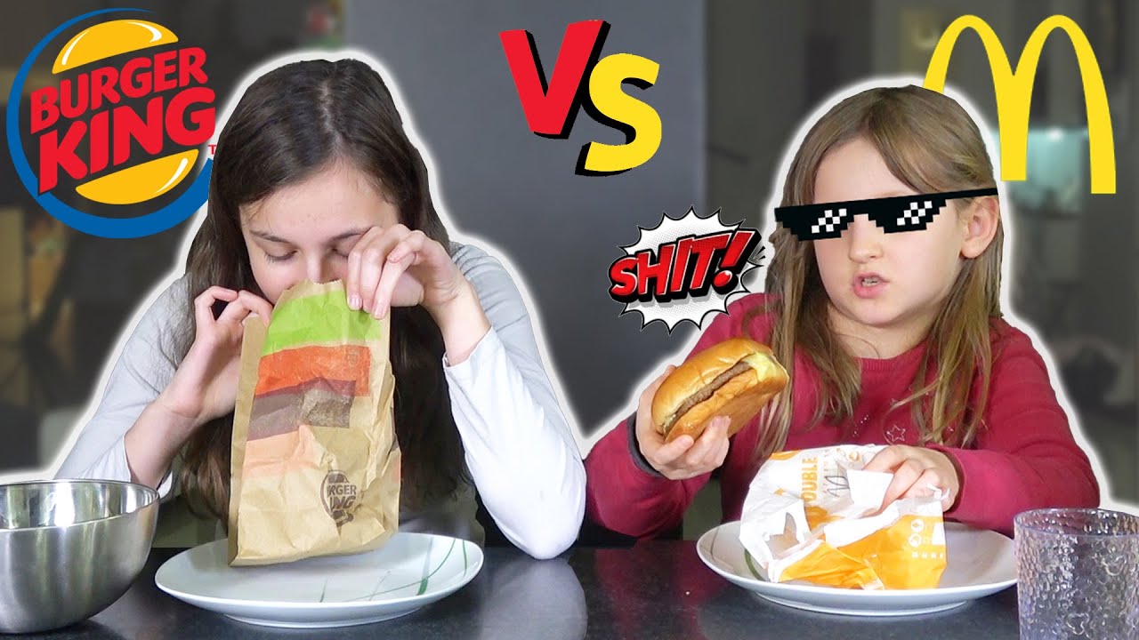 MCDONALDS VS BURGER KING FOOD CHALLENGE !