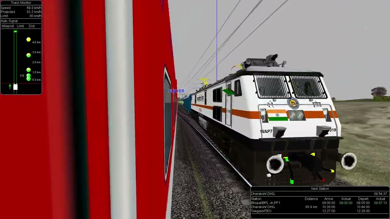 Journey In Nagpur Ac exp // Msts gameplay //
