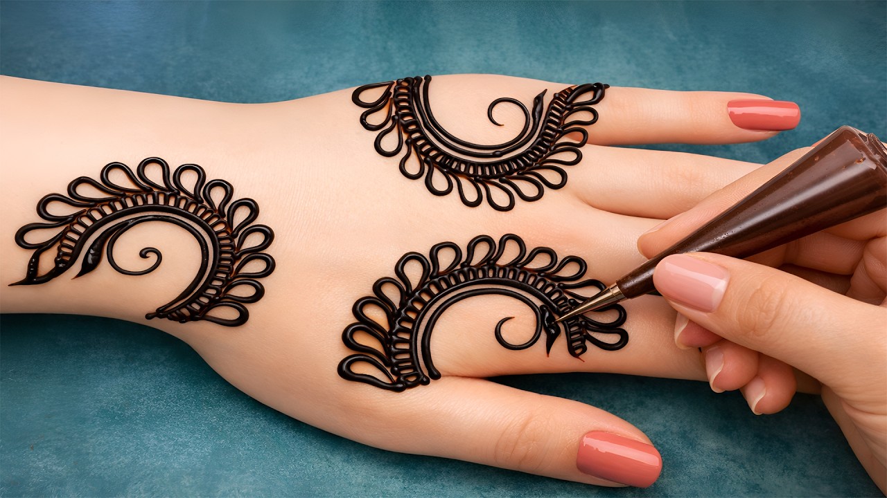 Unique mehndi design for girls back hand | Ful hath mehandi design | Anisha mehndi magic