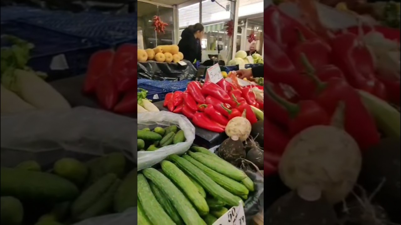 Fresh Vegetables And  Fruits  Market At Bulgaria ( Europe) 