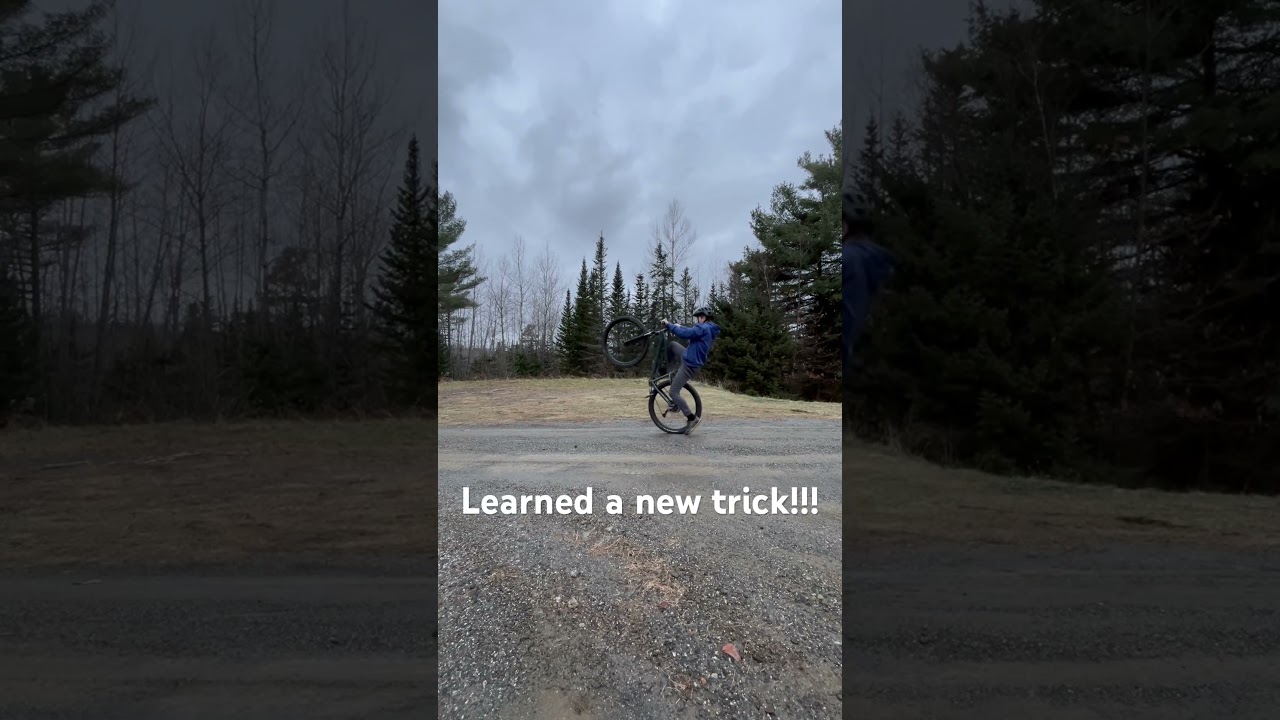 I leaned how to jump wheelie!! #mountainbiketrail #bicycle #bike #mountainbiketrail #gopro #mtblife