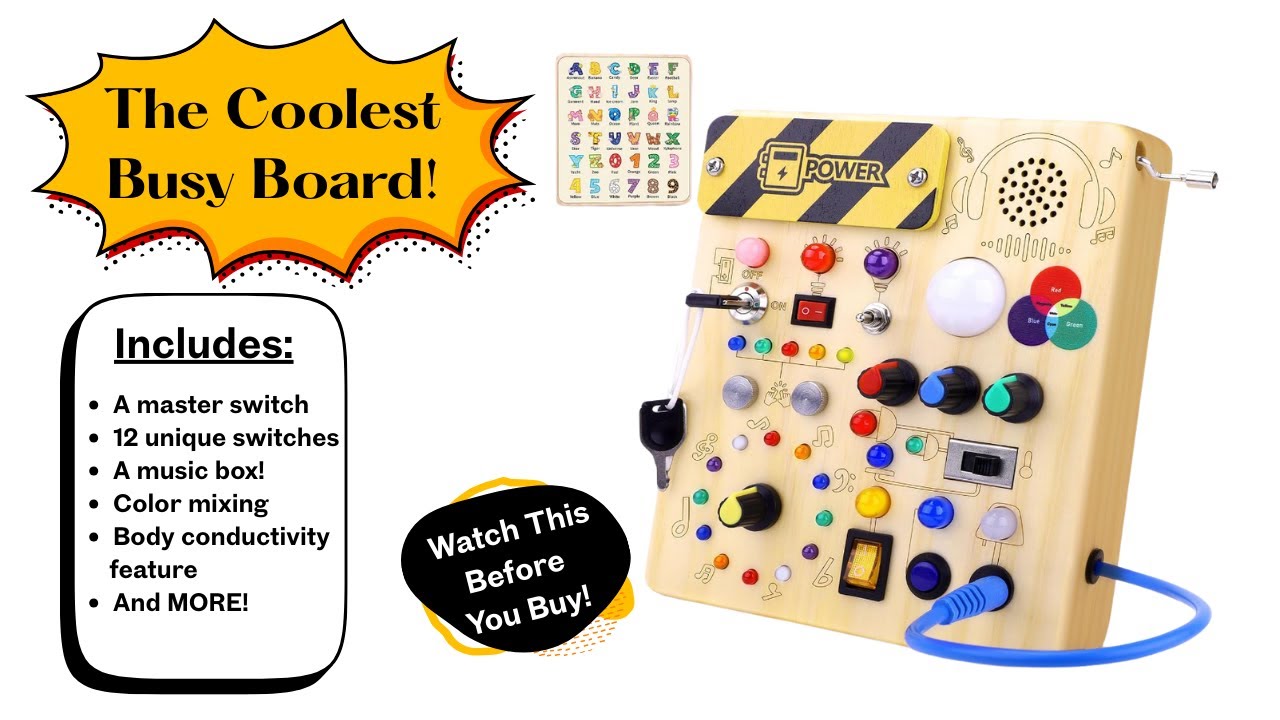 👶The Best Toddler Busy Board Baby Toy!