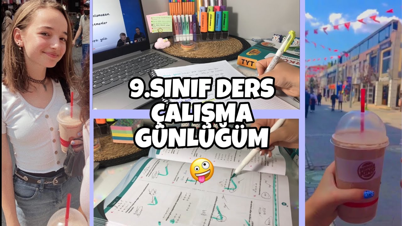 9.SINIF DERS ÇALIŞMA GÜNLÜĞÜM #1 || BENİMLE 1GÜN❣️