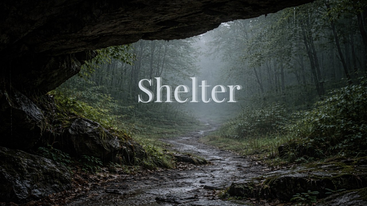 Rain Under Forest Shelter | Deep Sleep & Insomnia Relief (1 Hour)