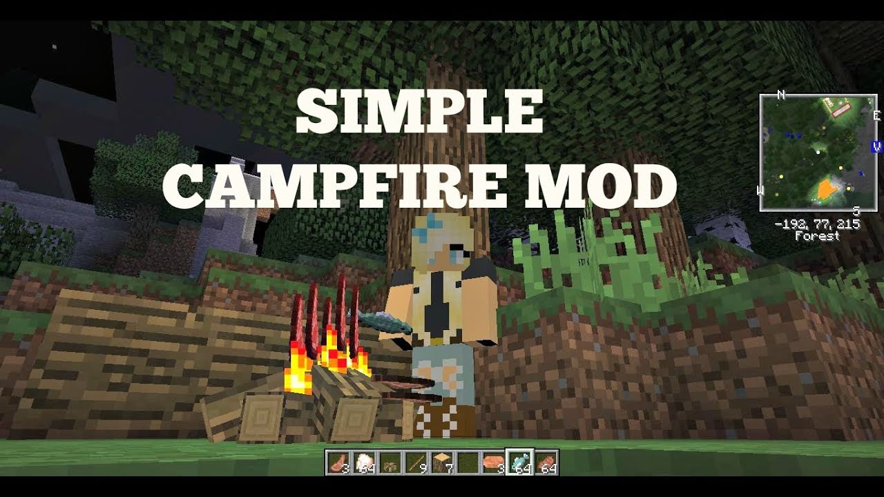 Simple Campfire Mod Showcase Minecraft 1.12