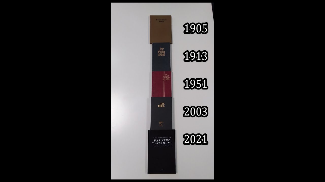 Die Schlachterbibel 1905 - 1913 - 1951 - 2000 - 2021