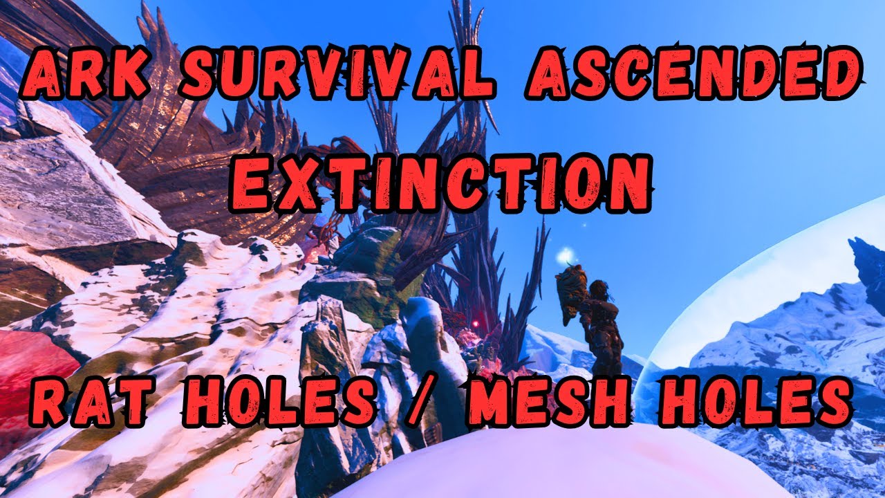 Extinction Rat Holes / Mesh Holes - Ark Survival Ascended #arksurvivalascended #gaming #pvp