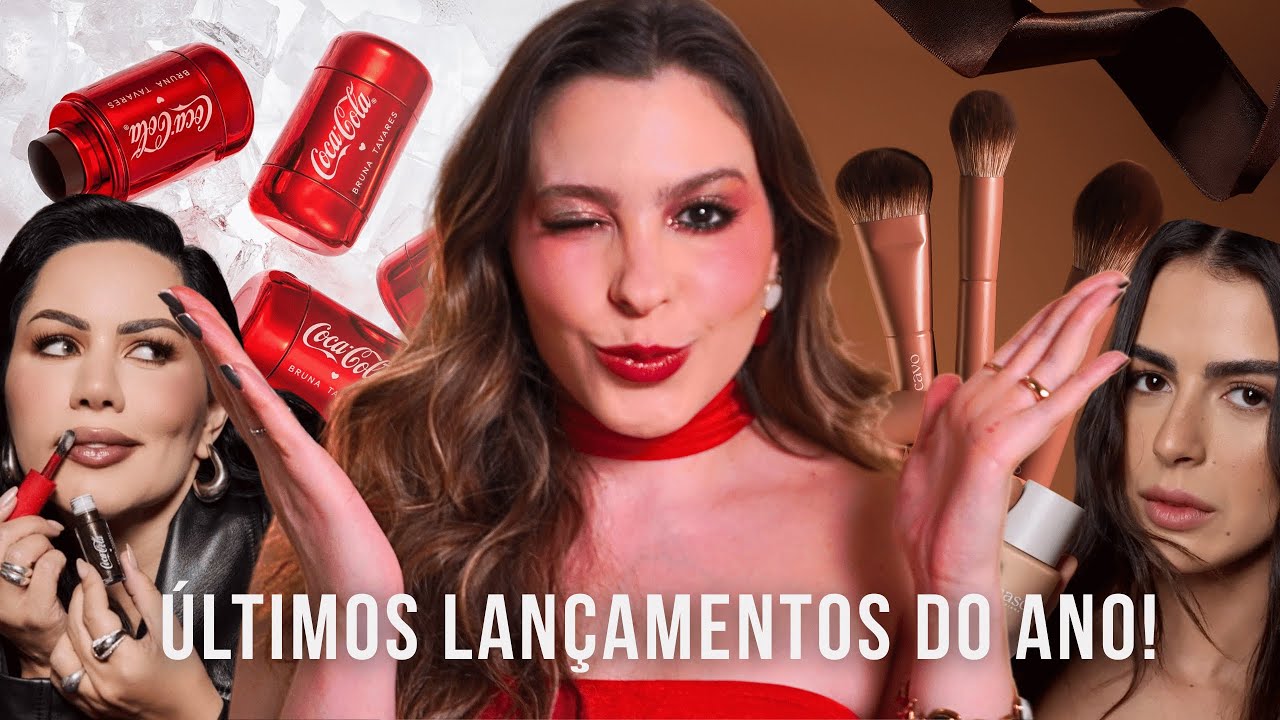 LANÇAMENTOS DEZEMBRO: BT COCA COLA, KIT PINCEIS MASCAVO, PALETA SHINE CONTÉM 1G | O QUE VALE A PENA?