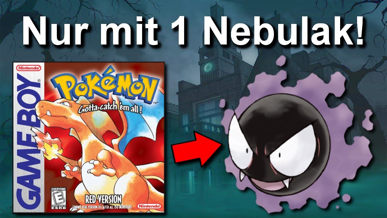 Kann man Pokemon Rot/Blau mit NUR einem NEBULAK durchspielen? (+ So wenig Kämpfe wie möglich)