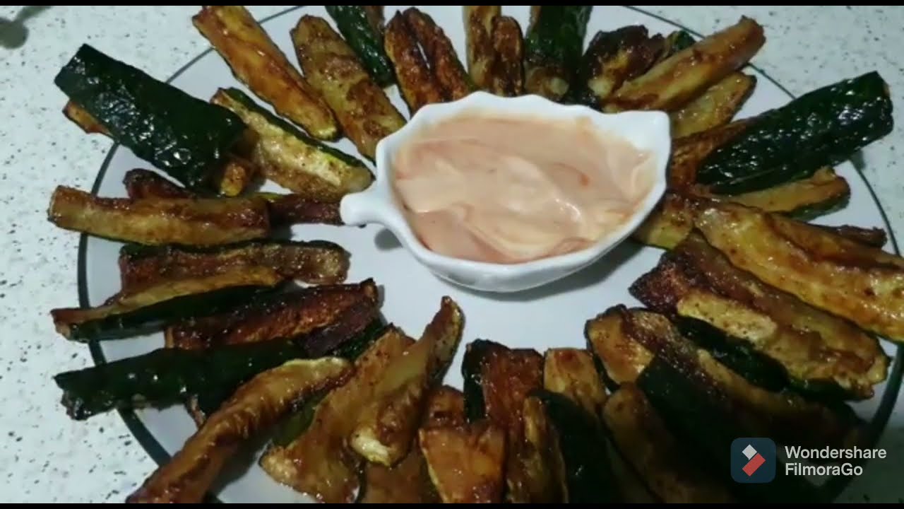 Calabacin frito con especias