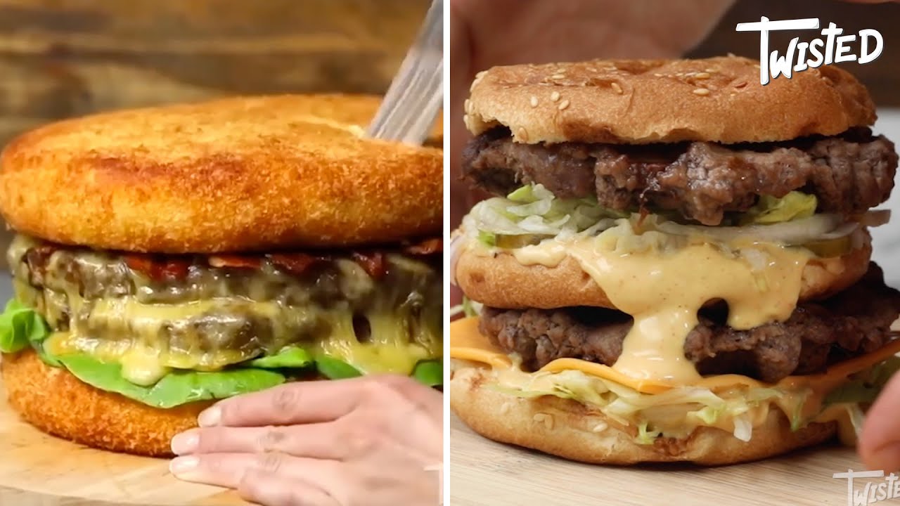 Ultimate Burger Creations: Big Mac Waffle Burger & Mac and Cheese Bacon Burger Recipes| Twisted
