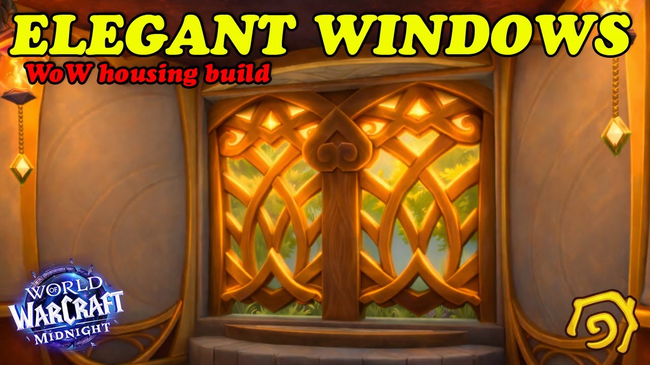 Build Blood Elf Windows in WoW Housing | Part 1 (a tutorial)