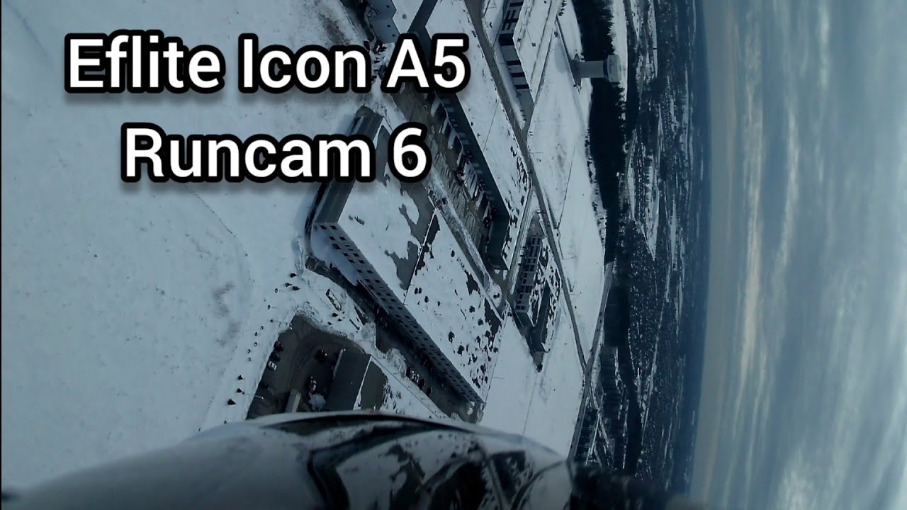 Eflite icon A5  Runcam 6 on the top.. 