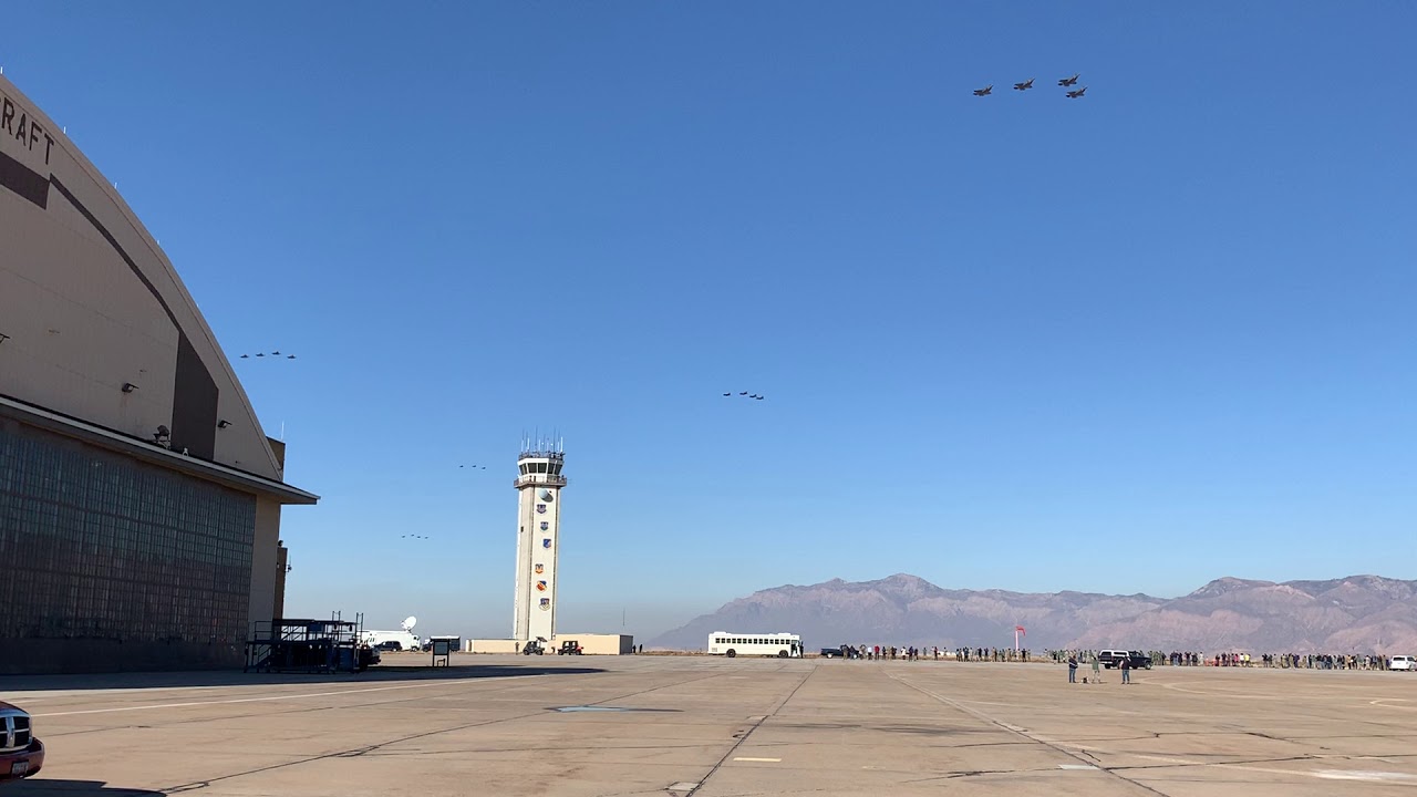 35 F-35's from Hill Afb, UT perform a show of force