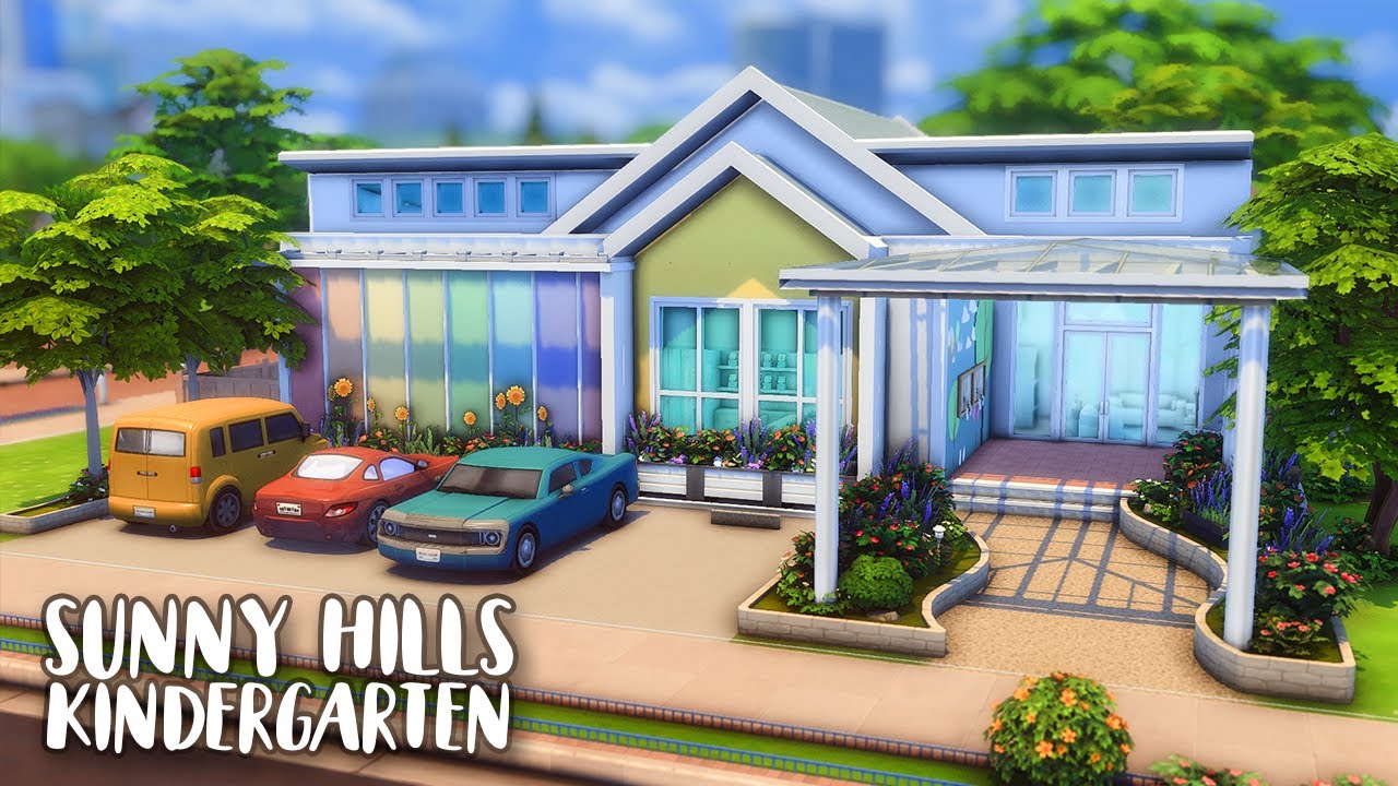 Base game Pre-school | SIMS 4 Stop Motion Build | No CC