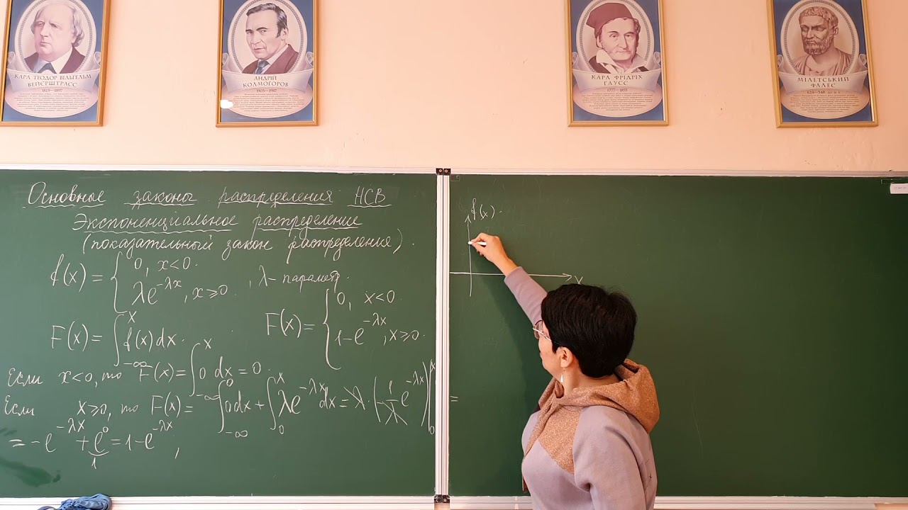 Экспоненциальное (показательное) распределение непрерывной случайной величины.