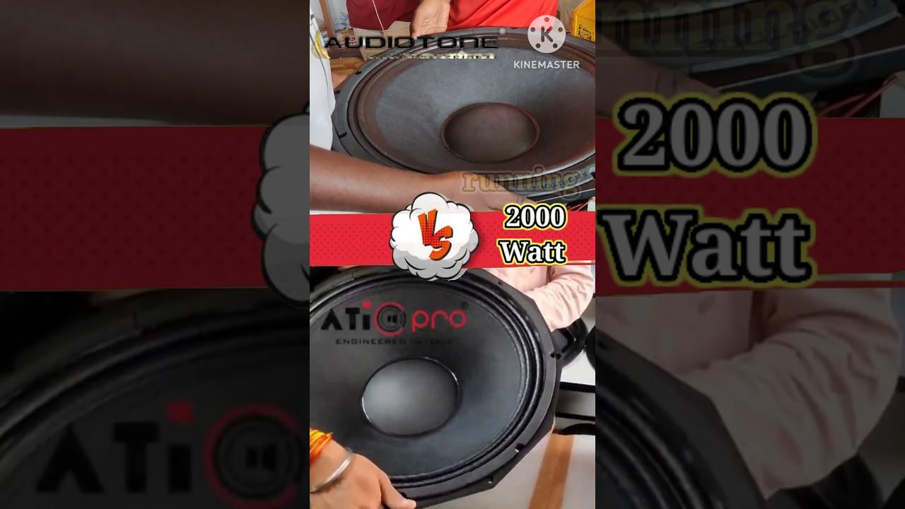 Audiotone vs Atipro 18 inch 2000 watr speaker testing #ahuja #audiotone #atipro #shorts