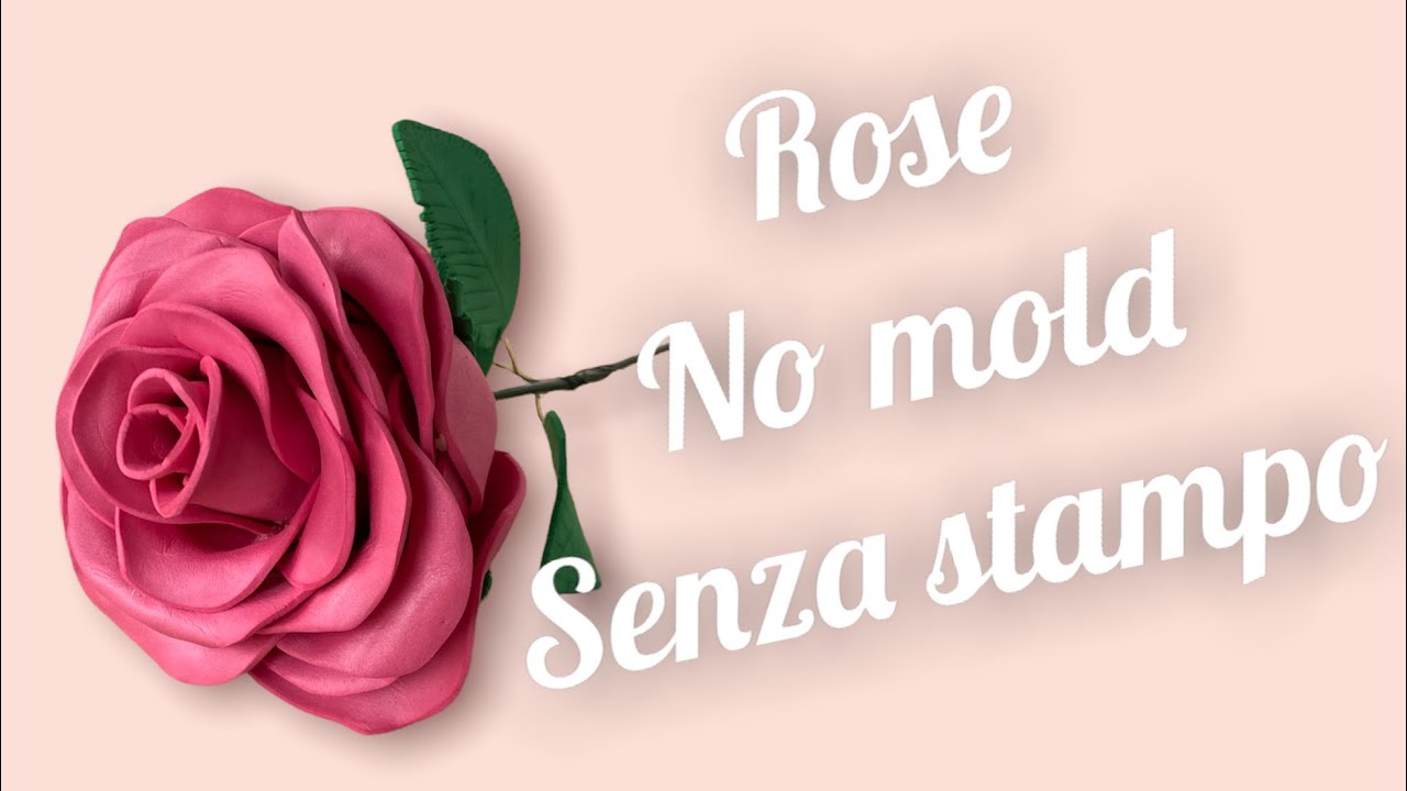 🌹ROSA in gomma eva SENZA STAMPI (Fommy Rose without mold DIY) #fommyrose #rose #rosa #rosas