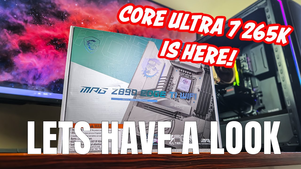 MSI MPG Z890 EDGE TI WIFI Motherboard Unboxing