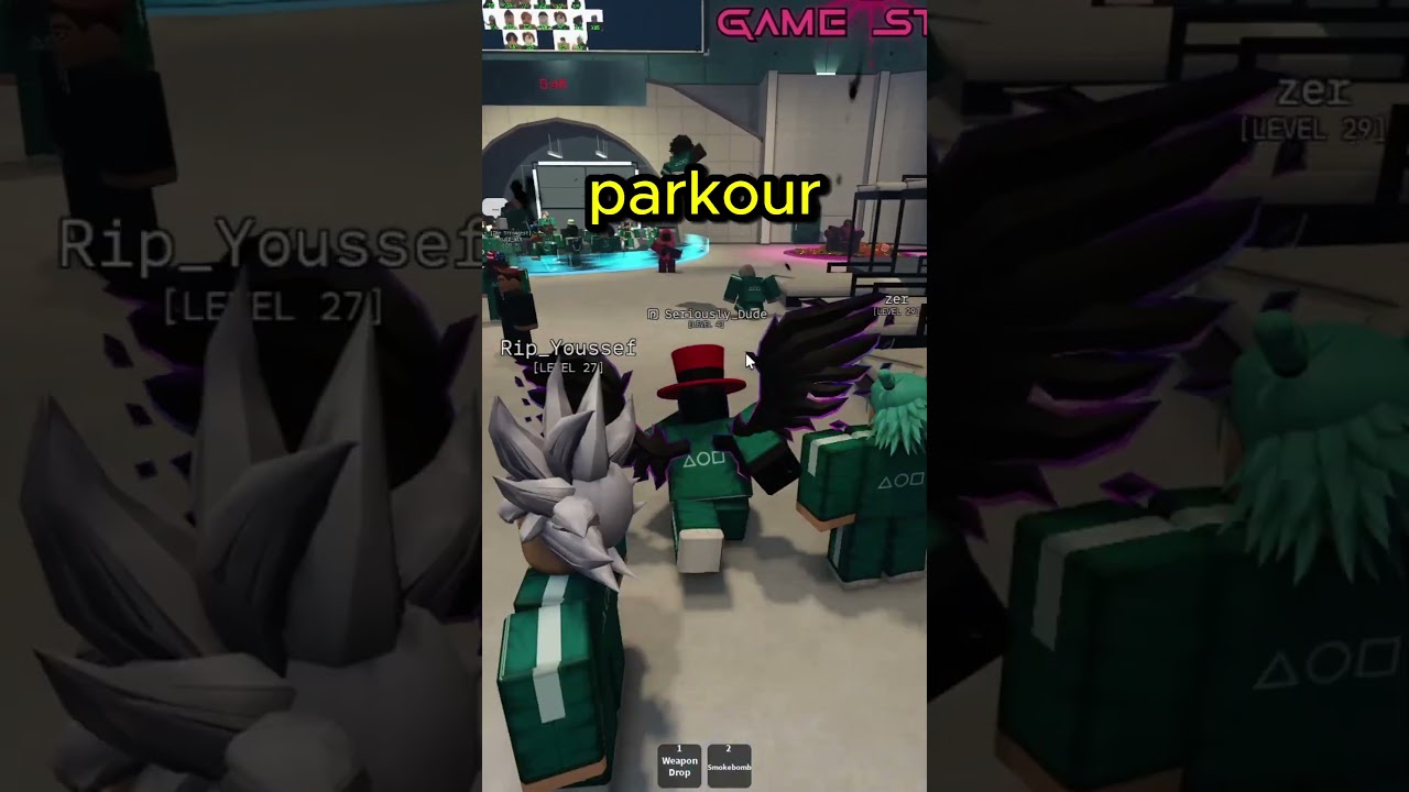 how to slide in ink game roblox (using parkour artist power)