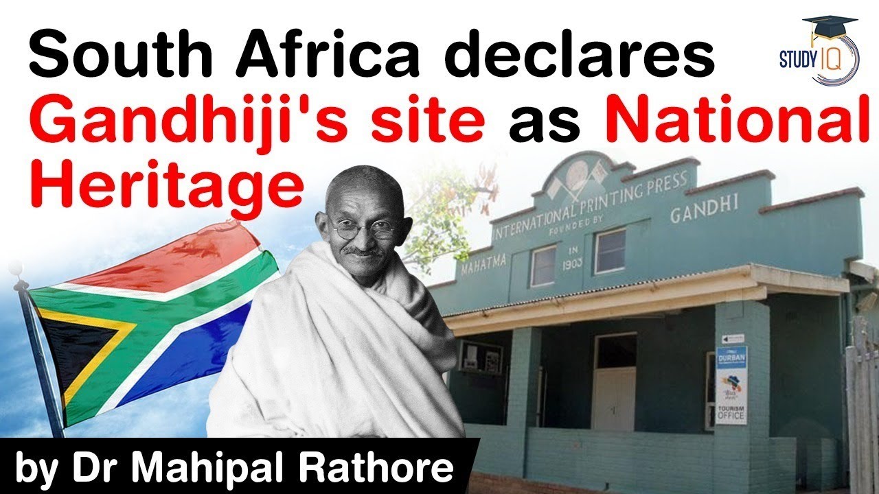 Mahatma Gandhi South Africa connection - Phoenix Ashram declared National Heritage by South Africa