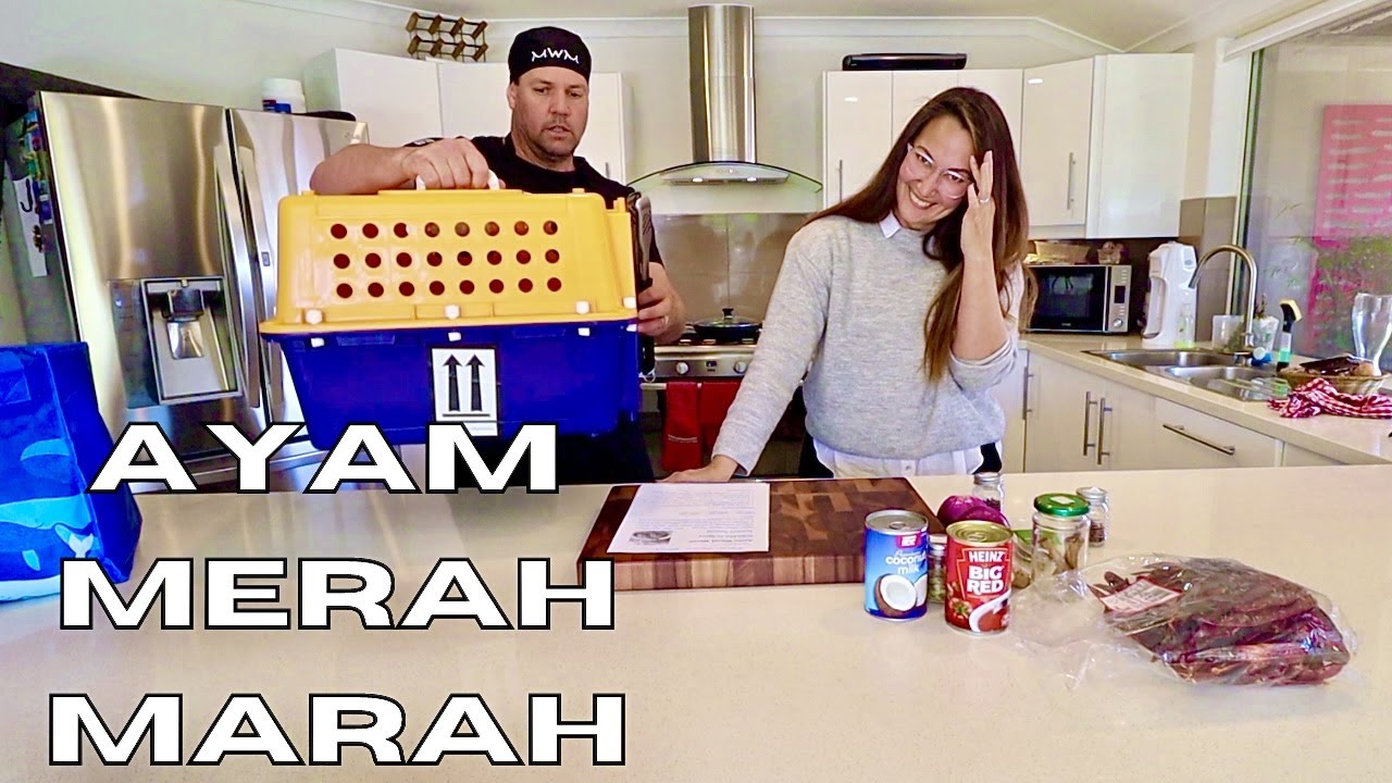 Memasak Ayam Merah Marah (Cooking Angry Red Chicken) Malay With Mike - Episode 12
