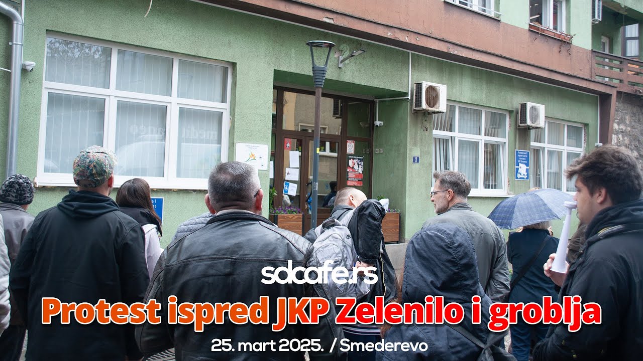 Zbor građana Smedereva protestovao ispred &bdquo;JKP Zelenilo i groblja&ldquo;
