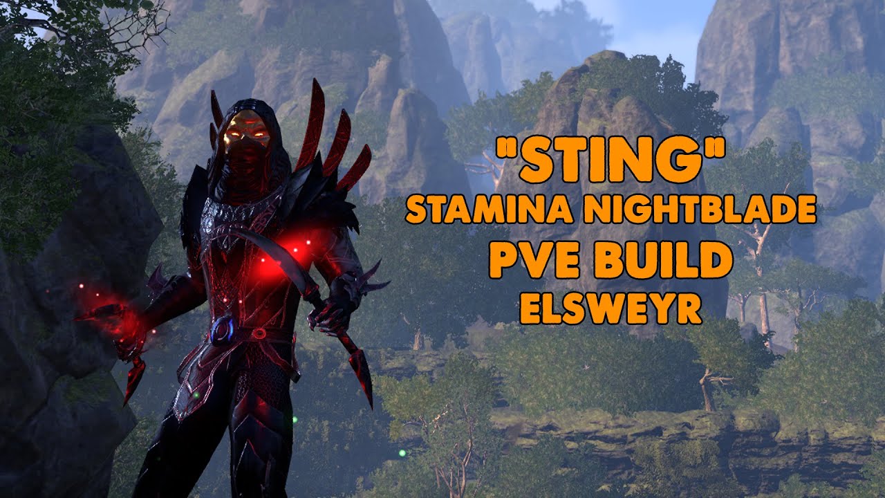 ESO - Sting - Stamina Nightblade PVE Build - (Elsweyr)