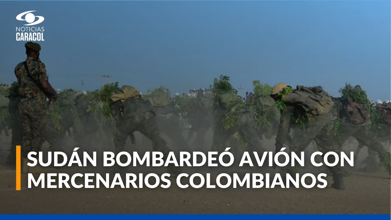 Avión emiratí con presuntos mercenarios colombianos fue destruido por ejército de Sudán
