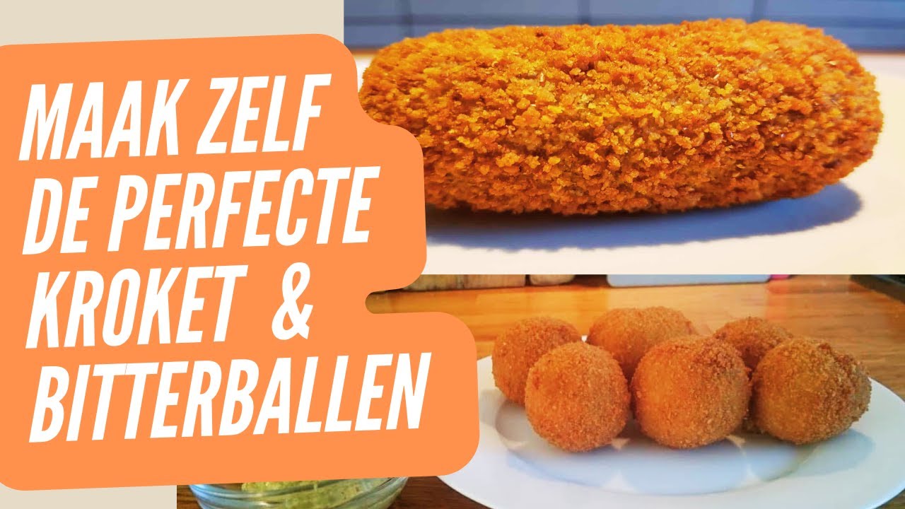 Zo maak je zelf kroketten & bitterballen! Heerlijk huisgemaakt genieten met het eenvoudige recept