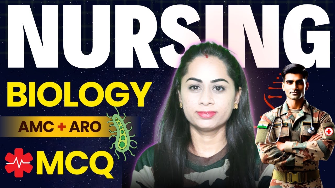 ⚕️Indian Army Nursing Assistant 2025 | NCERT Based Biology MCQs LIVE | महत्वपूर्ण प्रश्न🎯